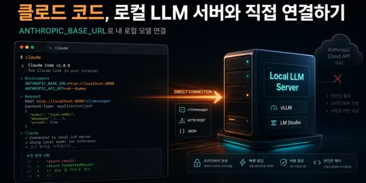 Claude Code를 무료로? 로컬 LLM 서버에 직접 연결하는 방법